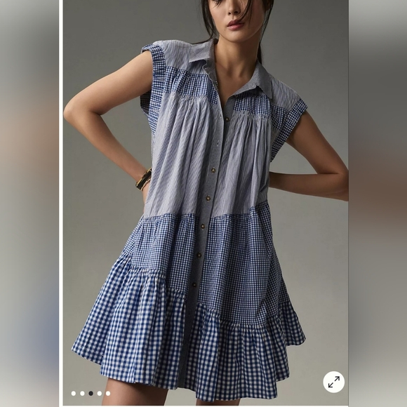 Anthropologie Dresses & Skirts - Anthropologie Pilcro Fluttered Sleeve Striped Dress